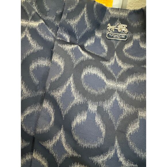 Coach Isabelle Op Ikat Navy Blue Carryall Crossbody Shoulder Bag C Pattern - Picture 2 of 9